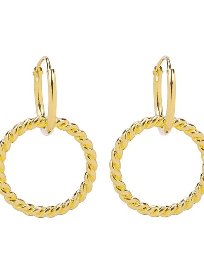 Oorbellen Twisted Hoops