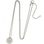 Ketting Coin Initial Zilver