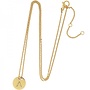 Ketting Coin Initial Goud