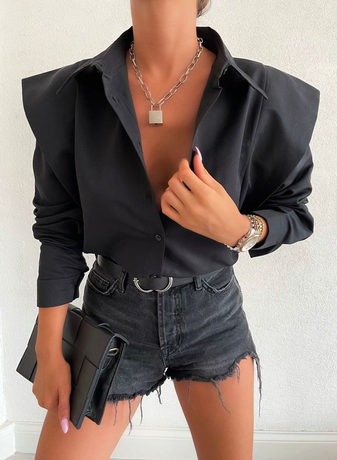 Blouse Olivia Zwart