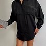 Blouse Fringe Revival Zwart