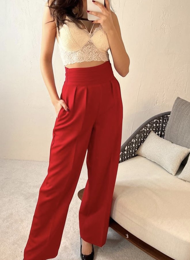 Classy Pantalon Rood