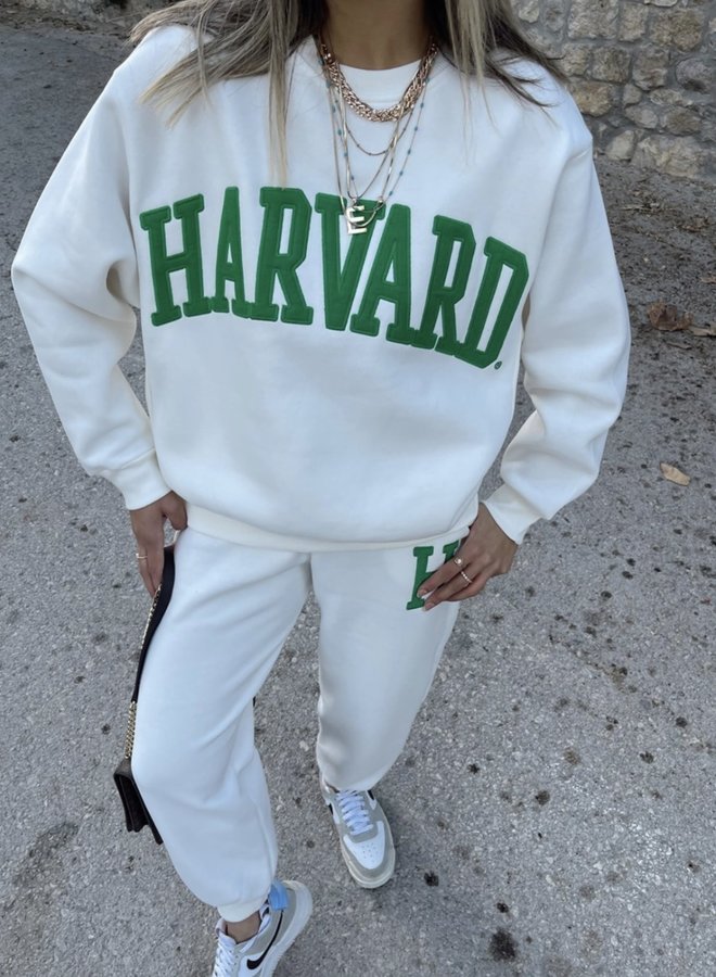 Comfy Pak Harvard Wit-Groen