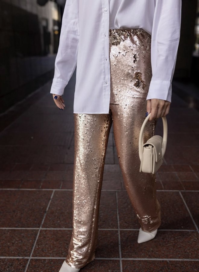 Broek Sequins Gold