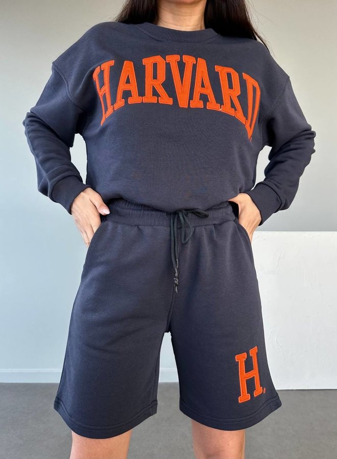 Comfy Pak Harvard Short Pants  Zwart -Rood