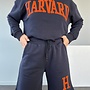 Comfy Pak Harvard Short Pants  Zwart -Rood