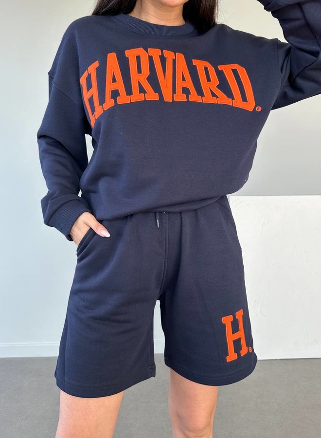 Comfy Pak Harvard Short Pants  Zwart -Rood