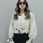 Korte Trenchcoat City Girl Beige