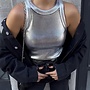 Tanktop Metallic Silver