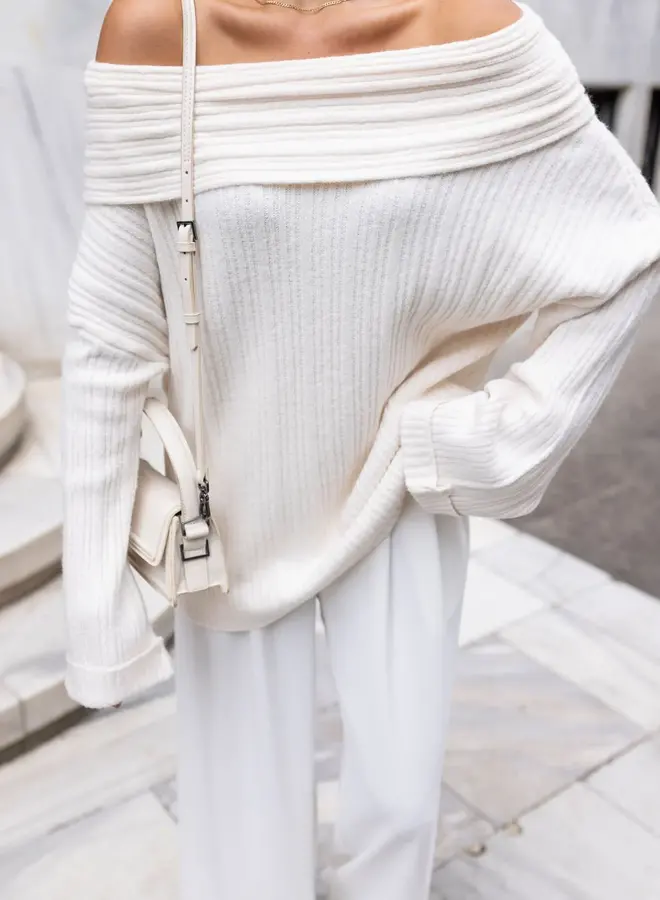 Trui Off Shoulders White