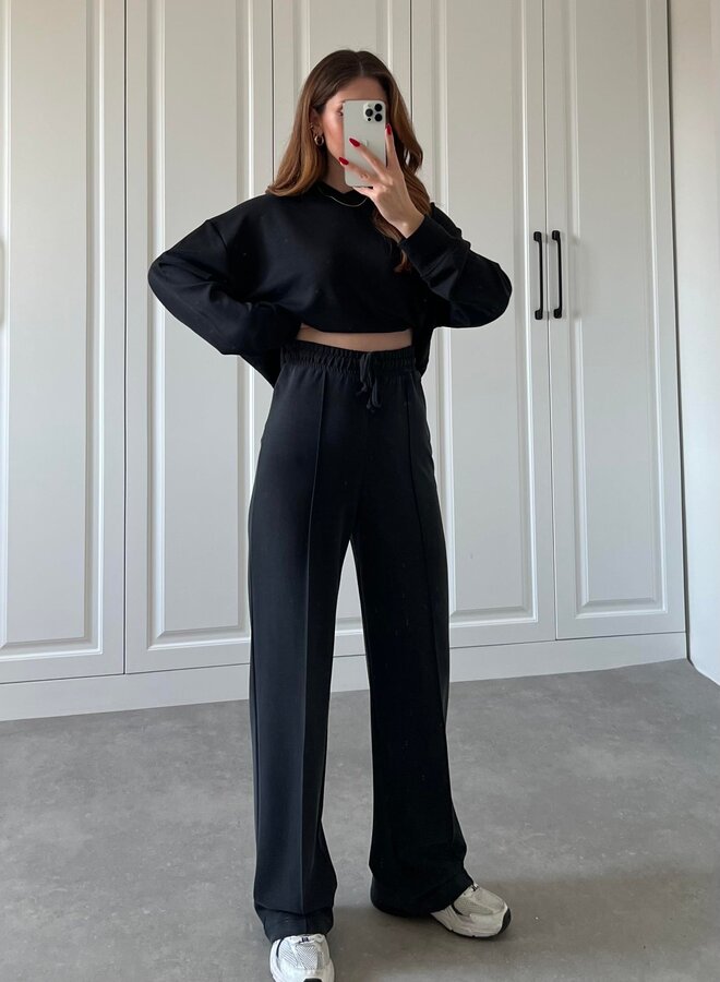 Broek Just A Perfect Comfy Pants Zwart