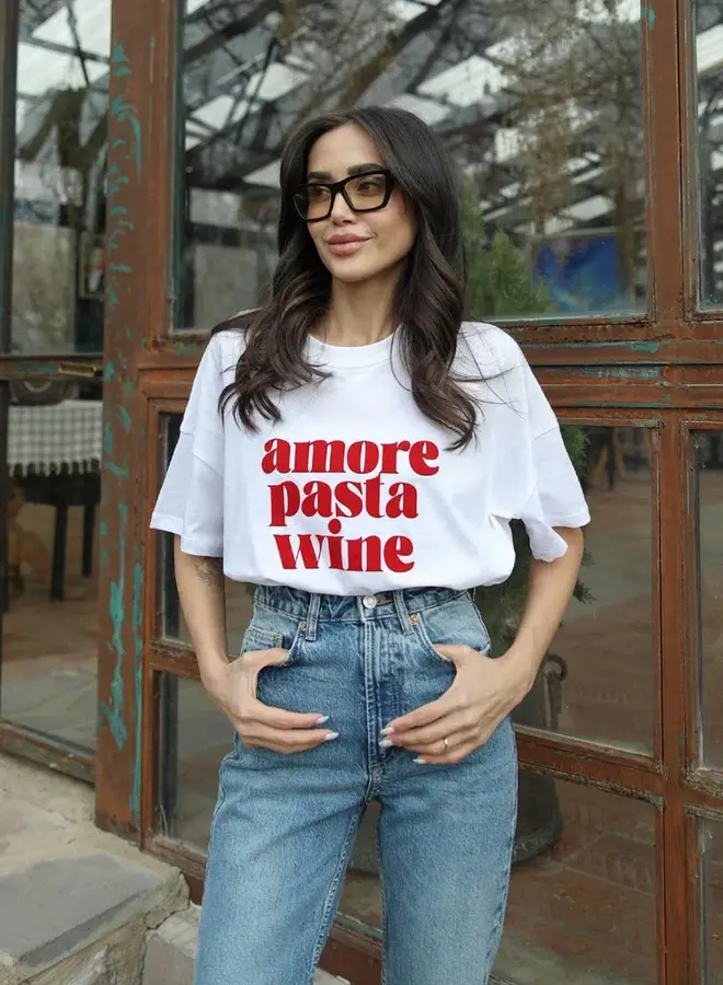 T-Shirt Amore - Pasta -Wine