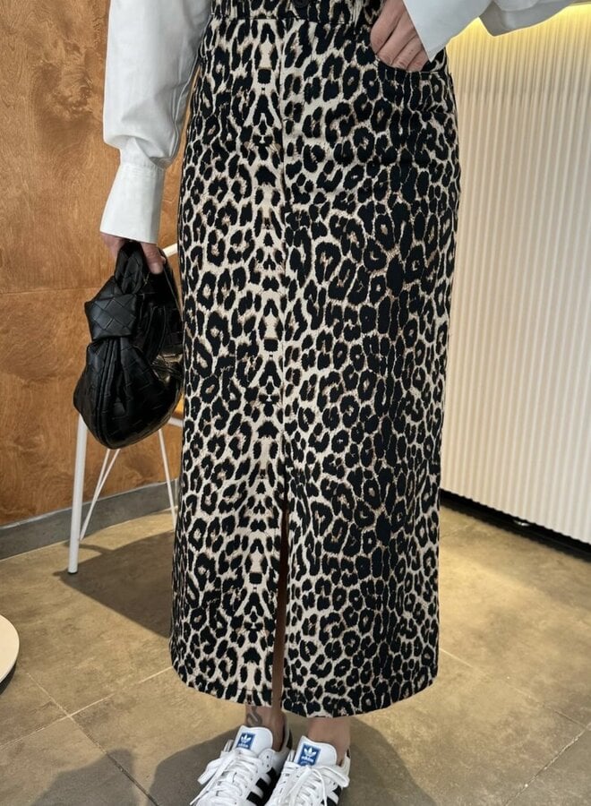 Maxi Rok Leopard Met  Split