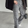 Leopard Jeans Grijs