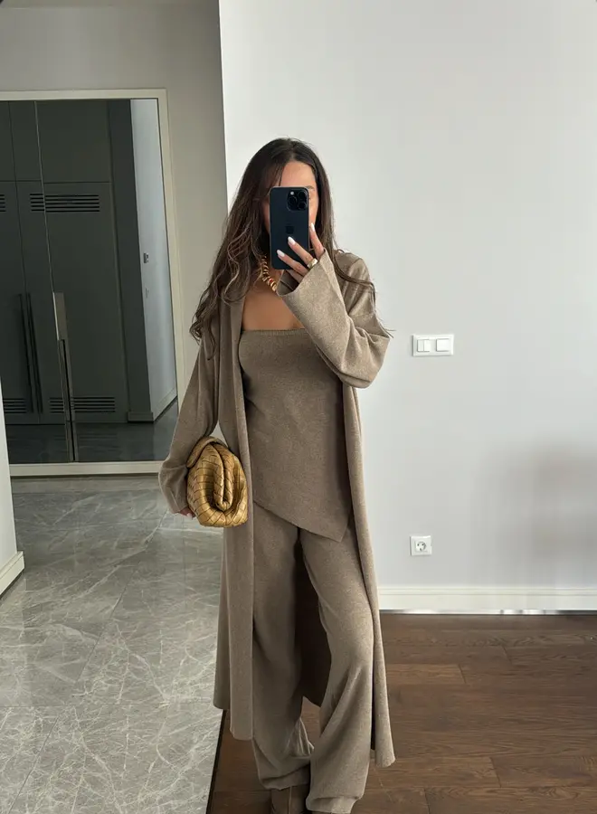 3 Delige Set Knitted  Elegant