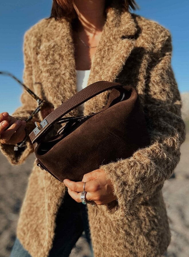 The Softest Blazer Coat Ever Brown