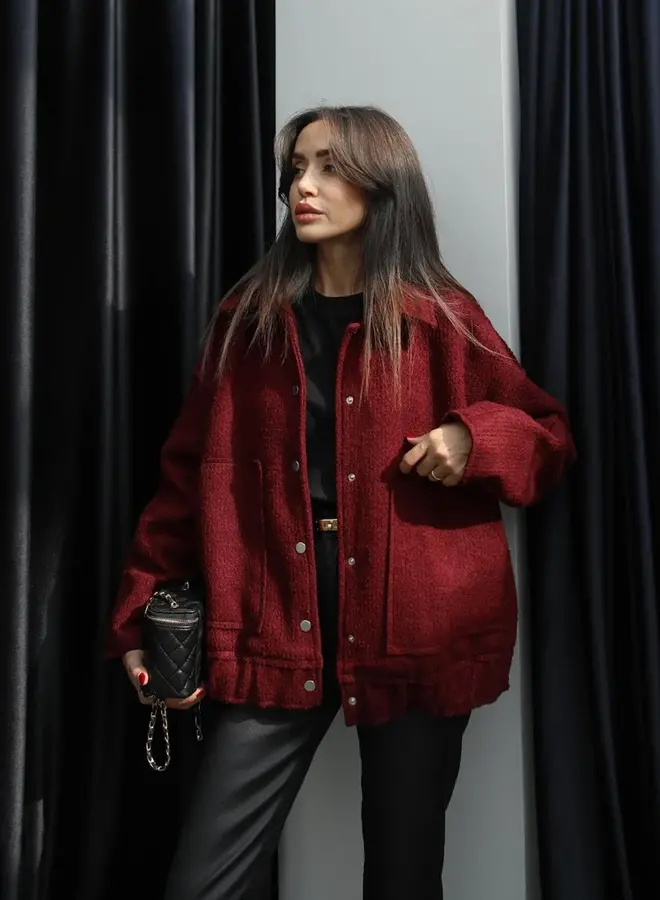 Bomberjack Burgundy Red