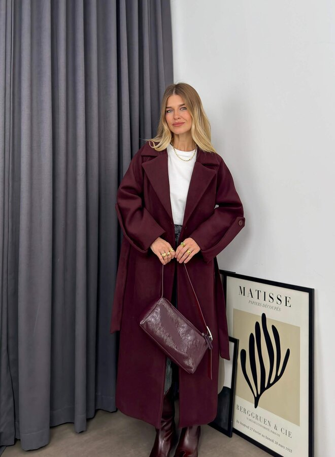 Mantel Jas Classic Deluxe Burgundy