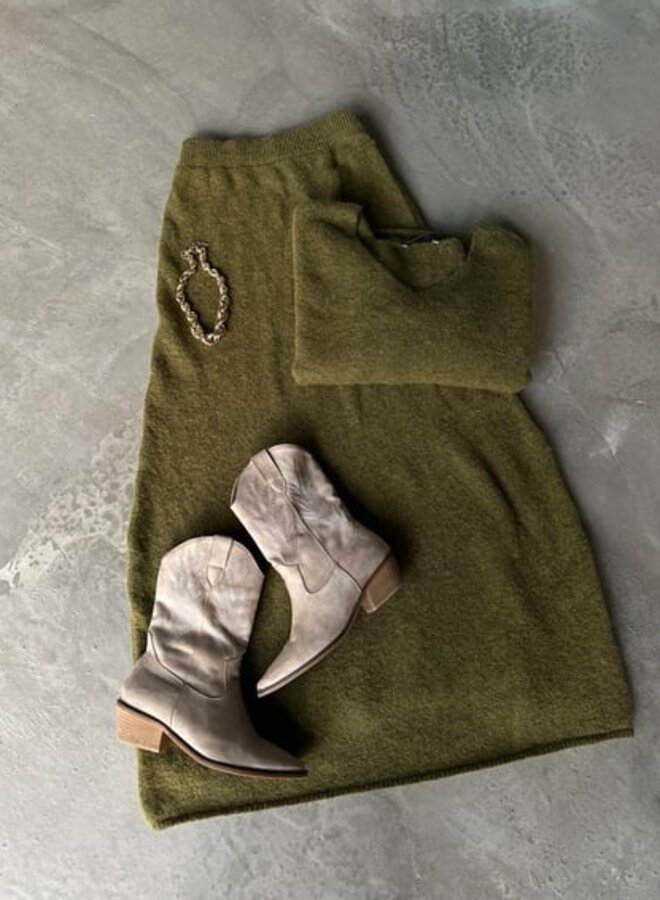2 Delige Set Luxurious Autumn Green