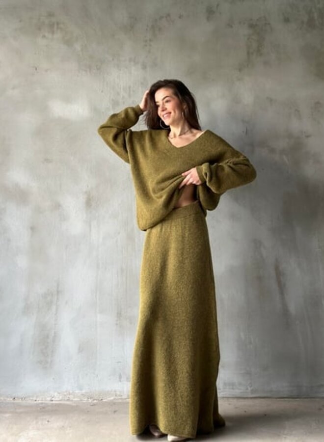 2 Delige Set Luxurious Autumn Green