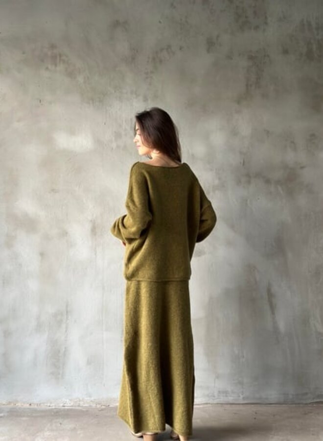 2 Delige Set Luxurious Autumn Green