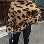Trui Leopard Luxe Camel - Zwart