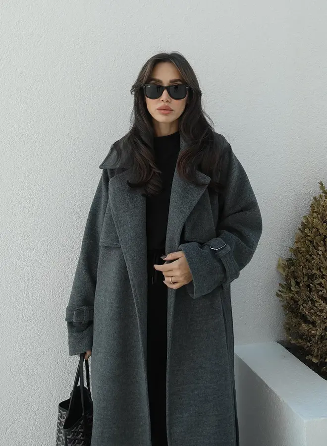 Mantel Jas Chelsea Antraciet