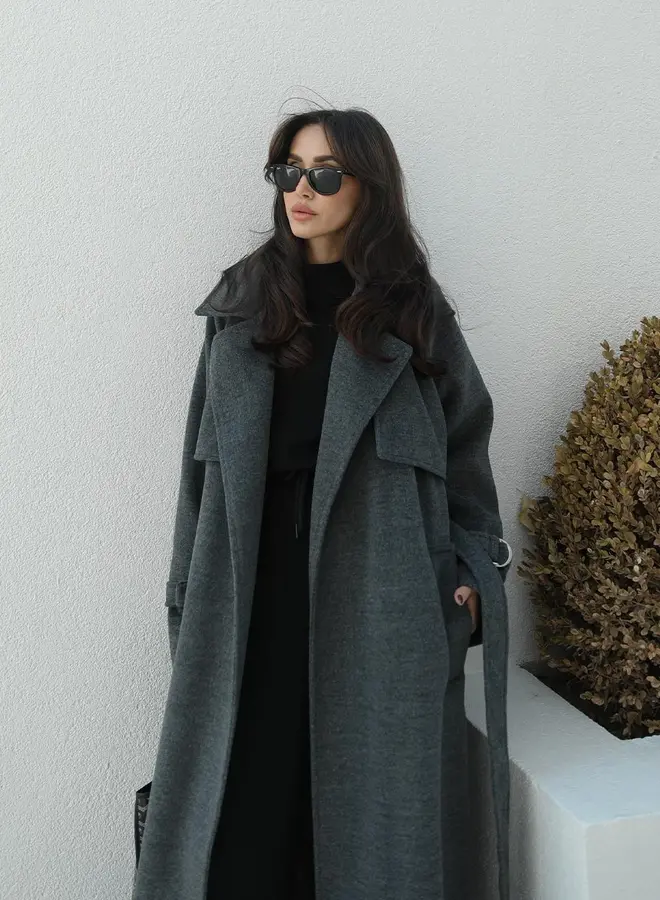 Mantel Jas Chelsea Antraciet