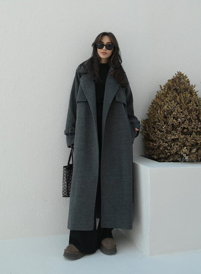 Mantel Jas Chelsea Antraciet