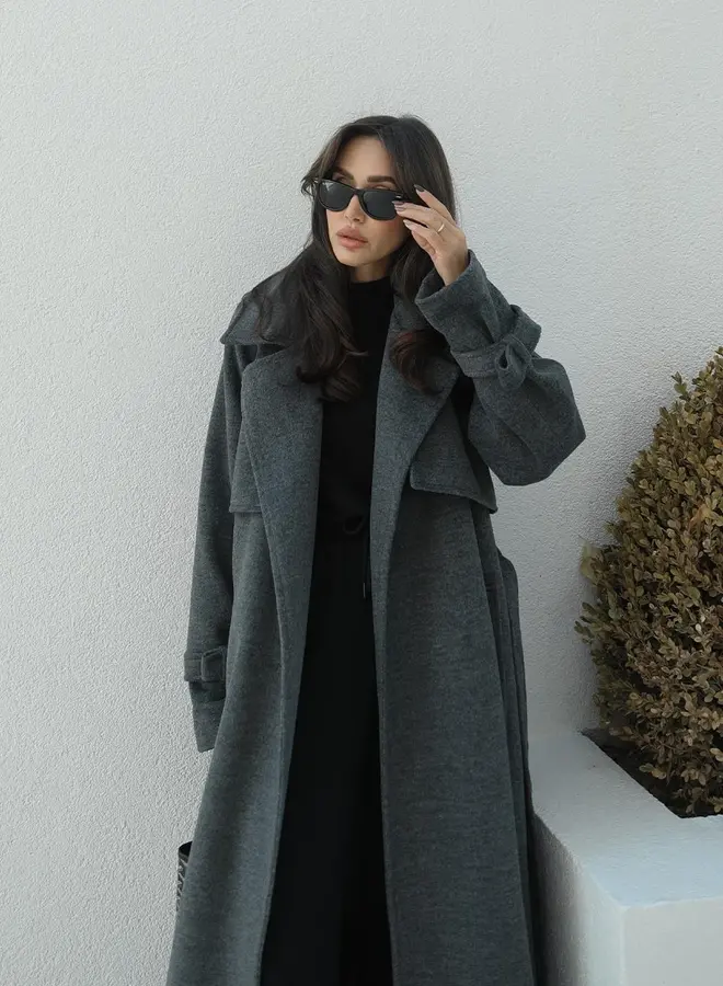 Mantel Jas Chelsea Antraciet