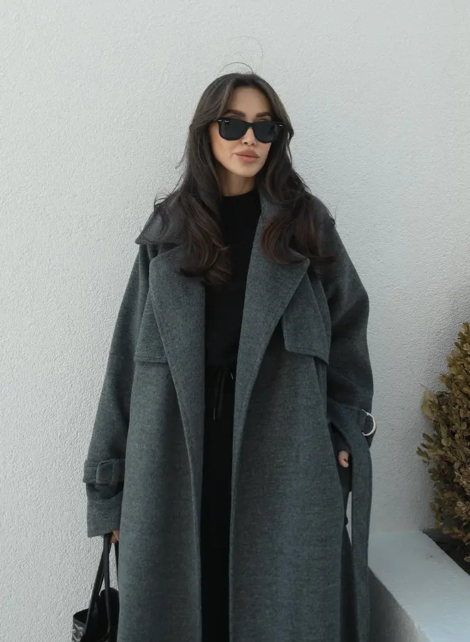 Mantel Jas Chelsea Antraciet