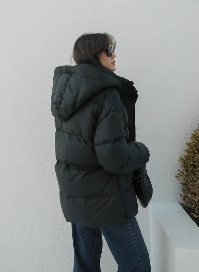 Puffer Jas Zwart