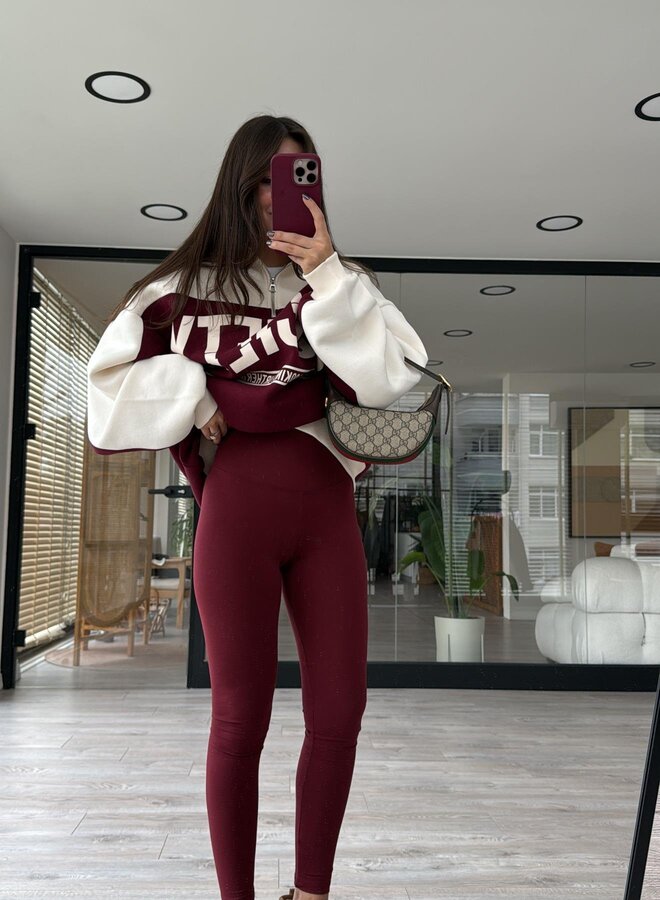Legging Burgundy It Is