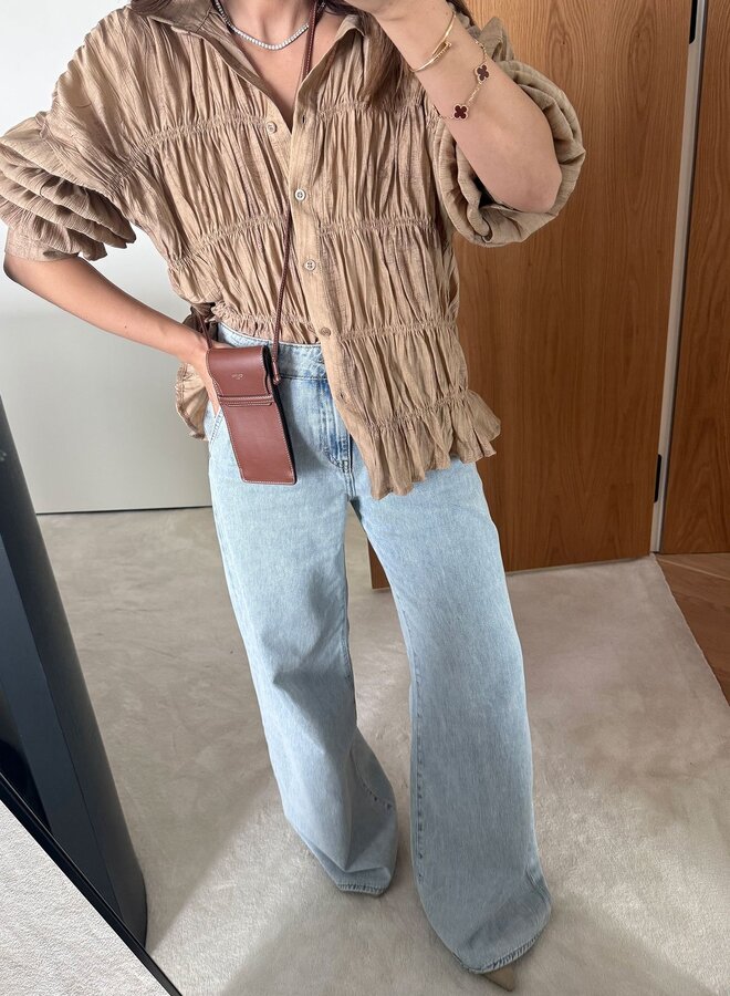 Blouse Ameline Zand-Beige