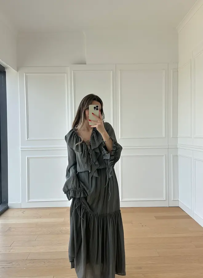 Maxi Jurk Xenia Antraciet