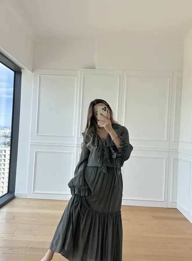 Maxi Jurk Xenia Antraciet
