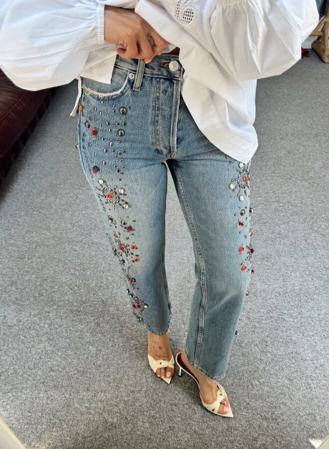 Jeans Festive Stones