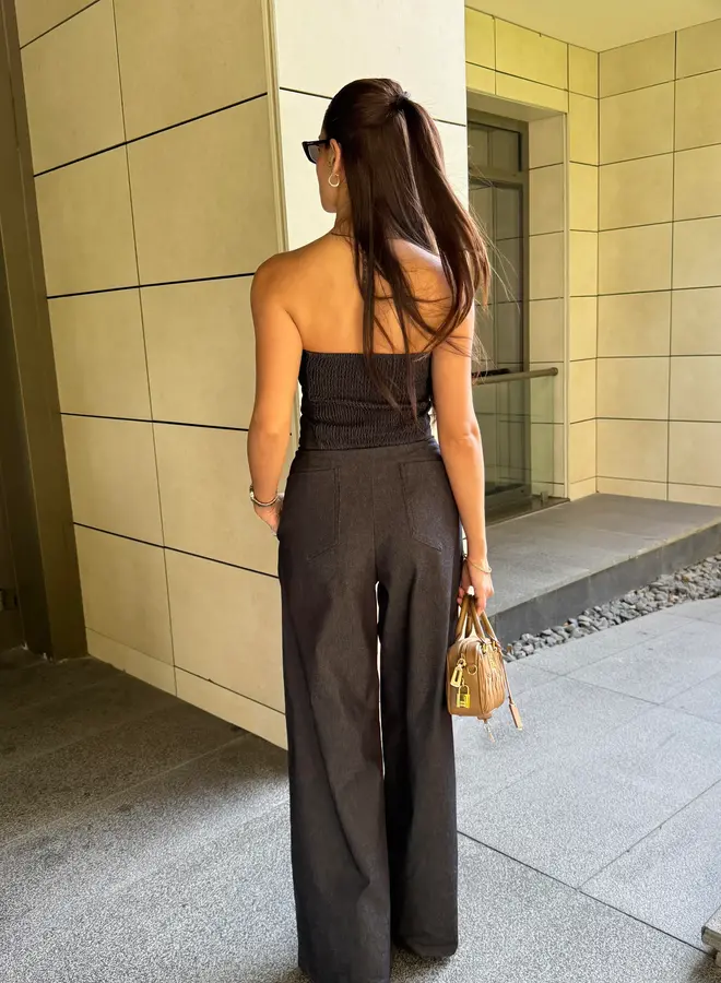 2 Delige Set Strapless Denim