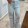 Jeans Flower Cut out