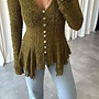 Top / Blouse Leafy Lace Olive