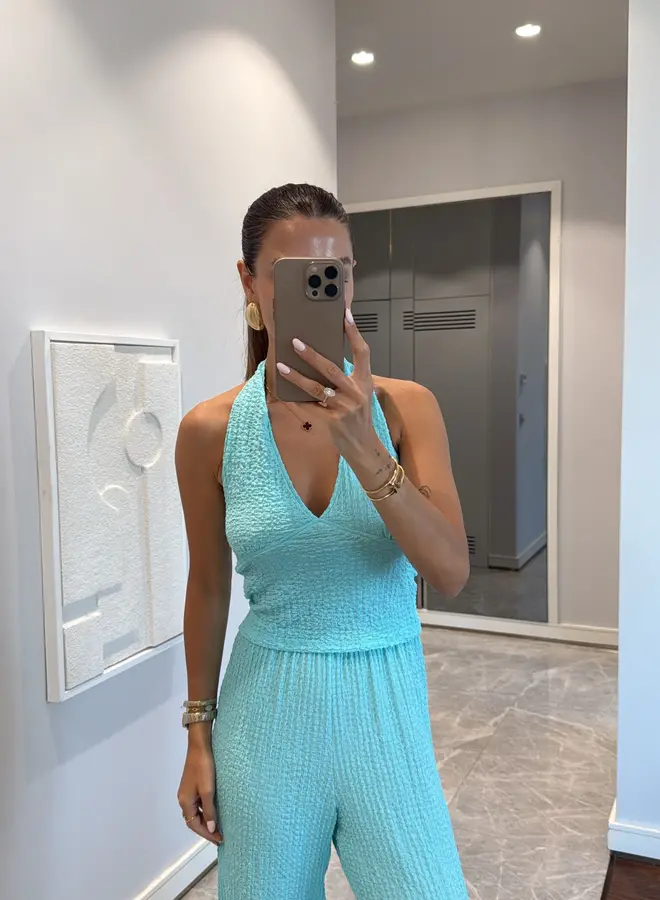 Set Halter Grace Aqua