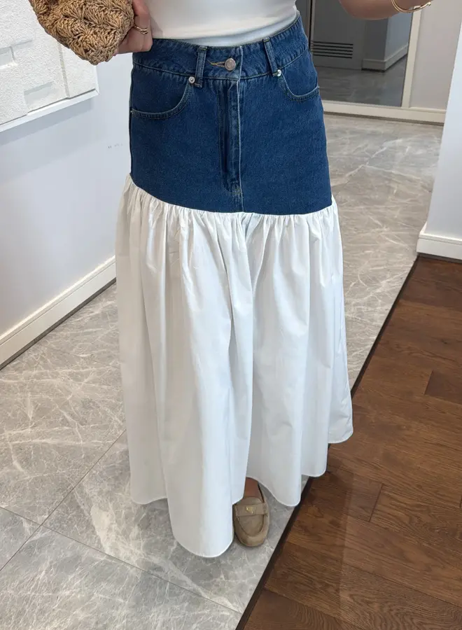 Maxi Rok Denim Boho
