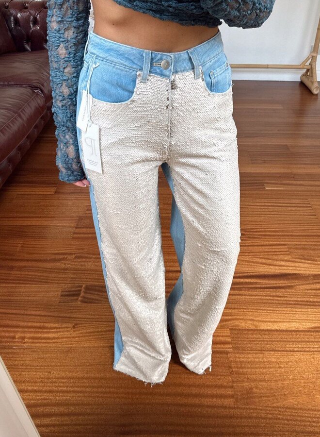 Jeans Glam Pailetten