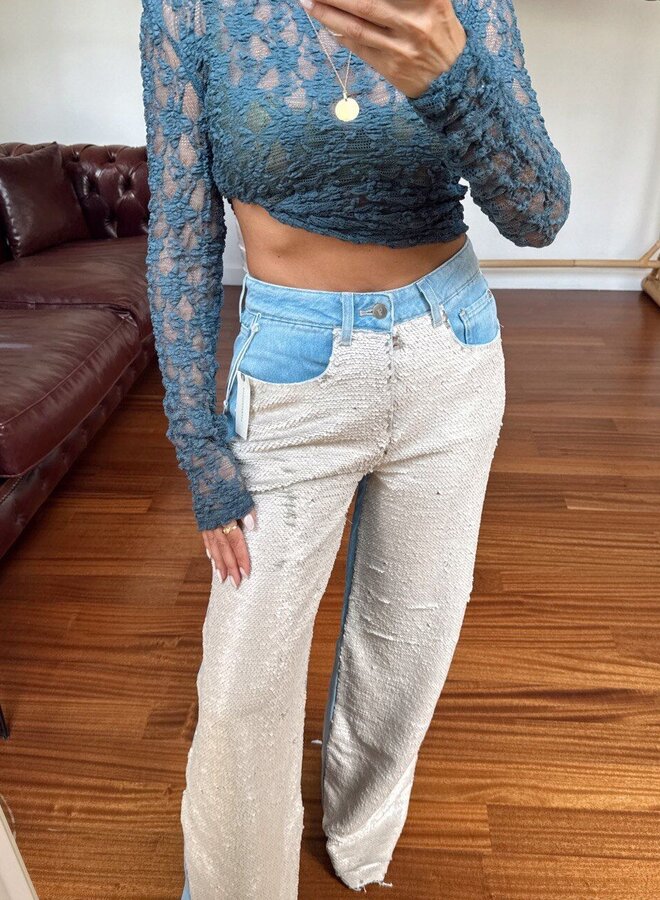 Jeans Glam Pailetten