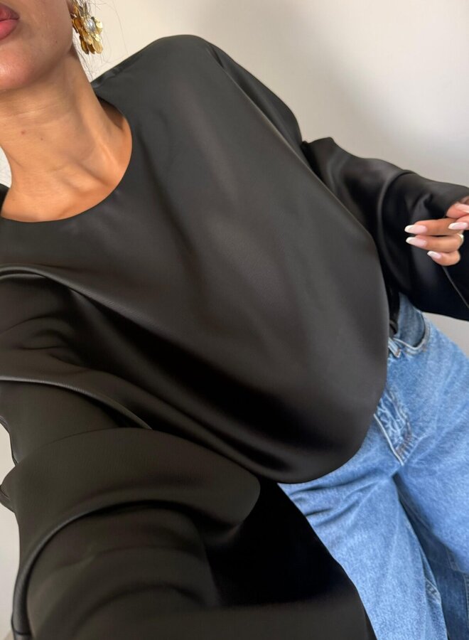 Top Luna Satin Black