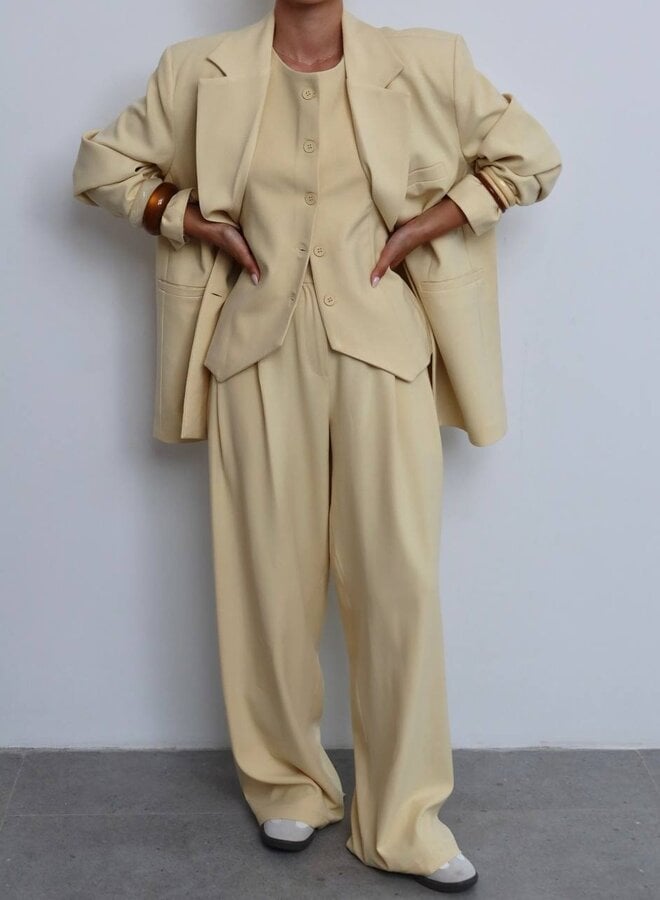 3 Delig Dames Pak Oversized It Is Soft Geel