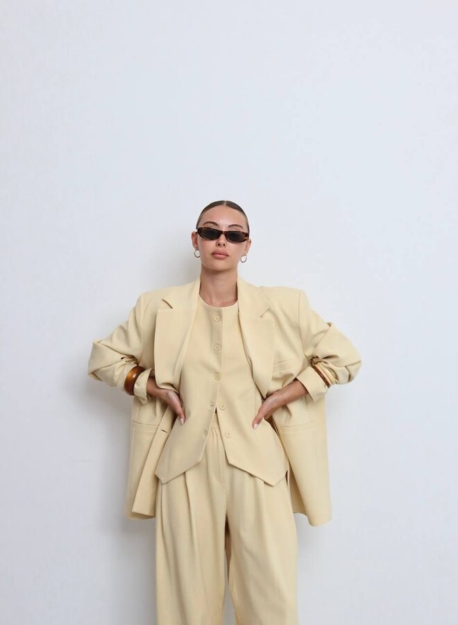 3 Delig Dames Pak Oversized It Is Soft Geel