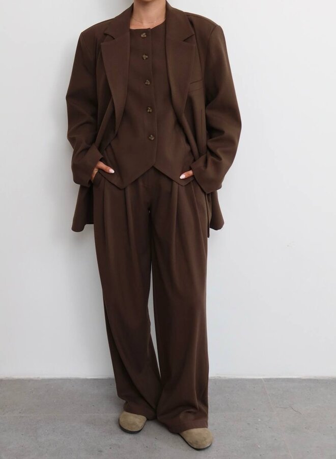 3 Delig Dames Pak Oversized It Is Choco Bruin