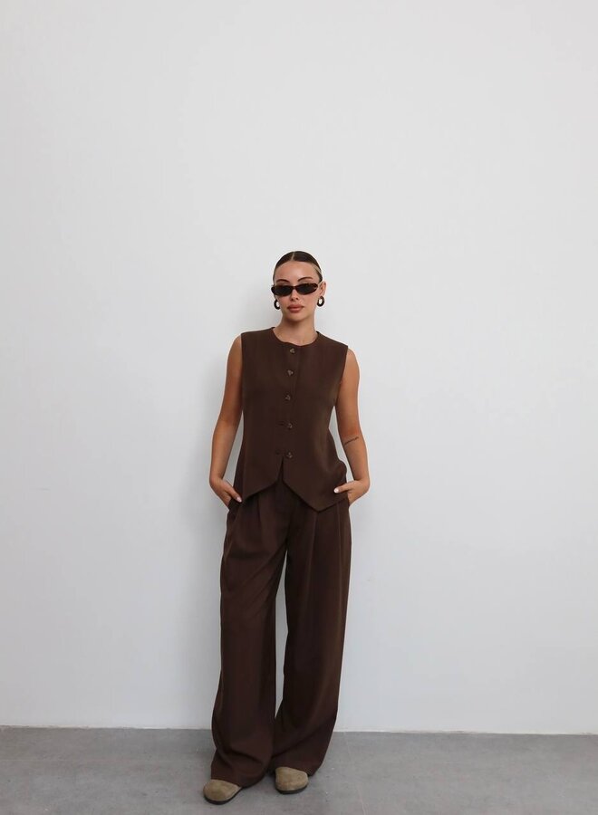 3 Delig Dames Pak Oversized It Is Choco Bruin
