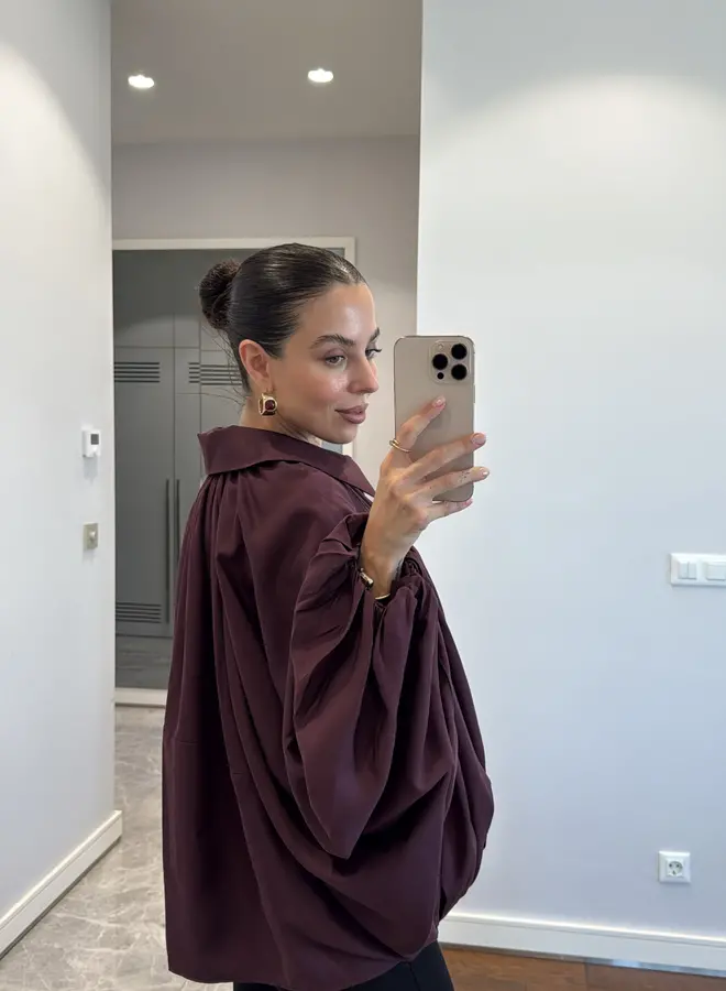 Jasje Oversized Burgundy It Is
